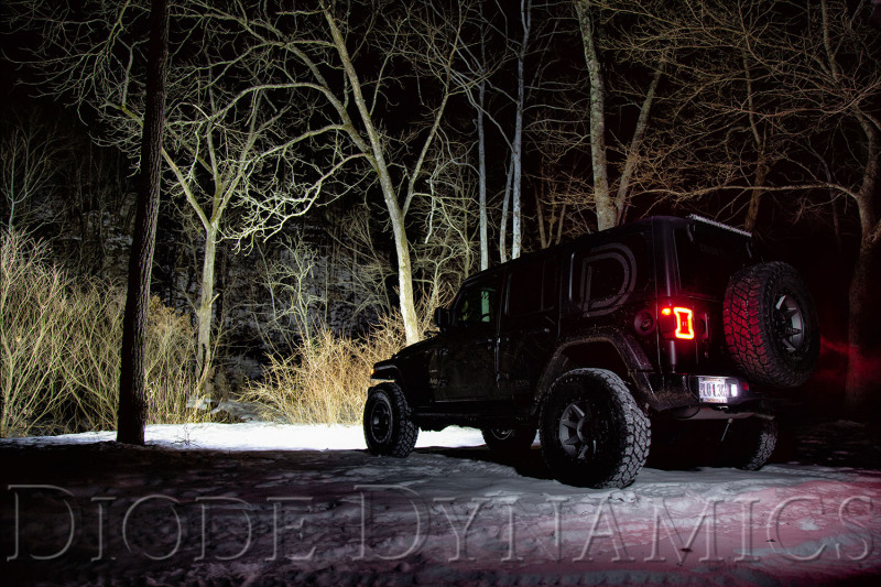 Jeep Wrangler LED Light Bar Kit - Front - Diode Dynamics - SS30 Stage Series - Amber - `18-`25